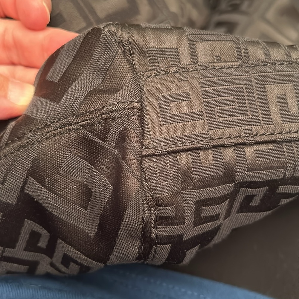 Givenchy Black Monogram Canvas Double Handle Hobo… - image 8